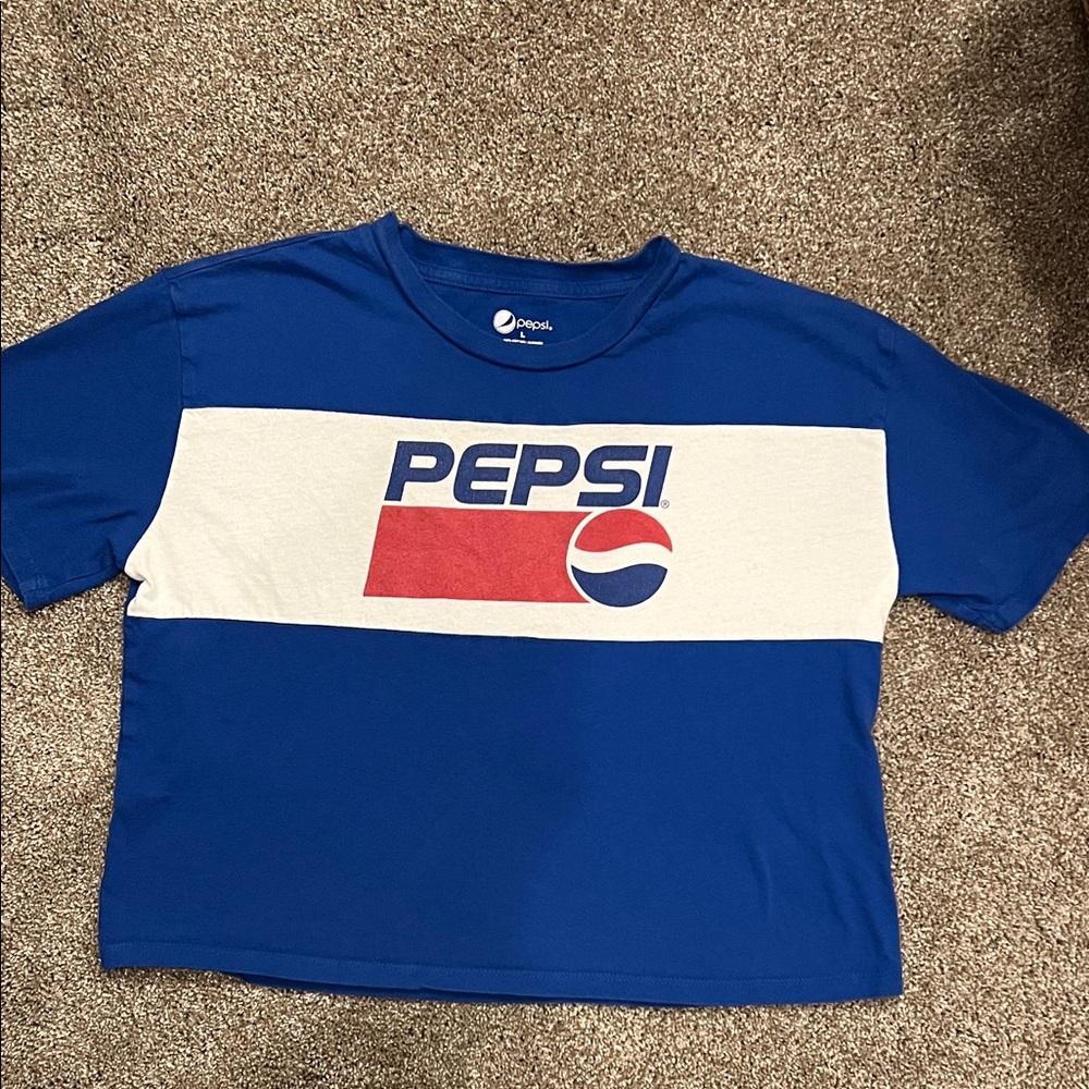 Vintage Pepsi blue crop top